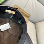 Leather Brim Baseball Cap（Adjustable Fit）-1