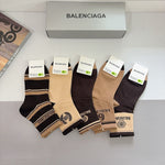 5-Pair Comfort Socks Set (1 BOX)-38