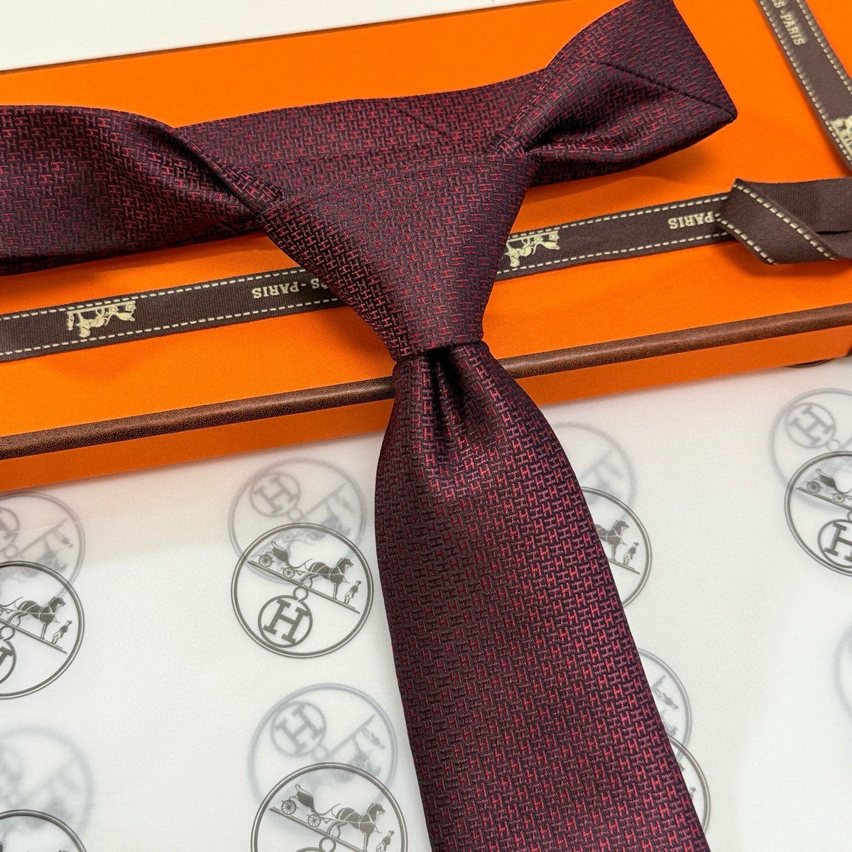 Handcrafted Jacquard Tie-1