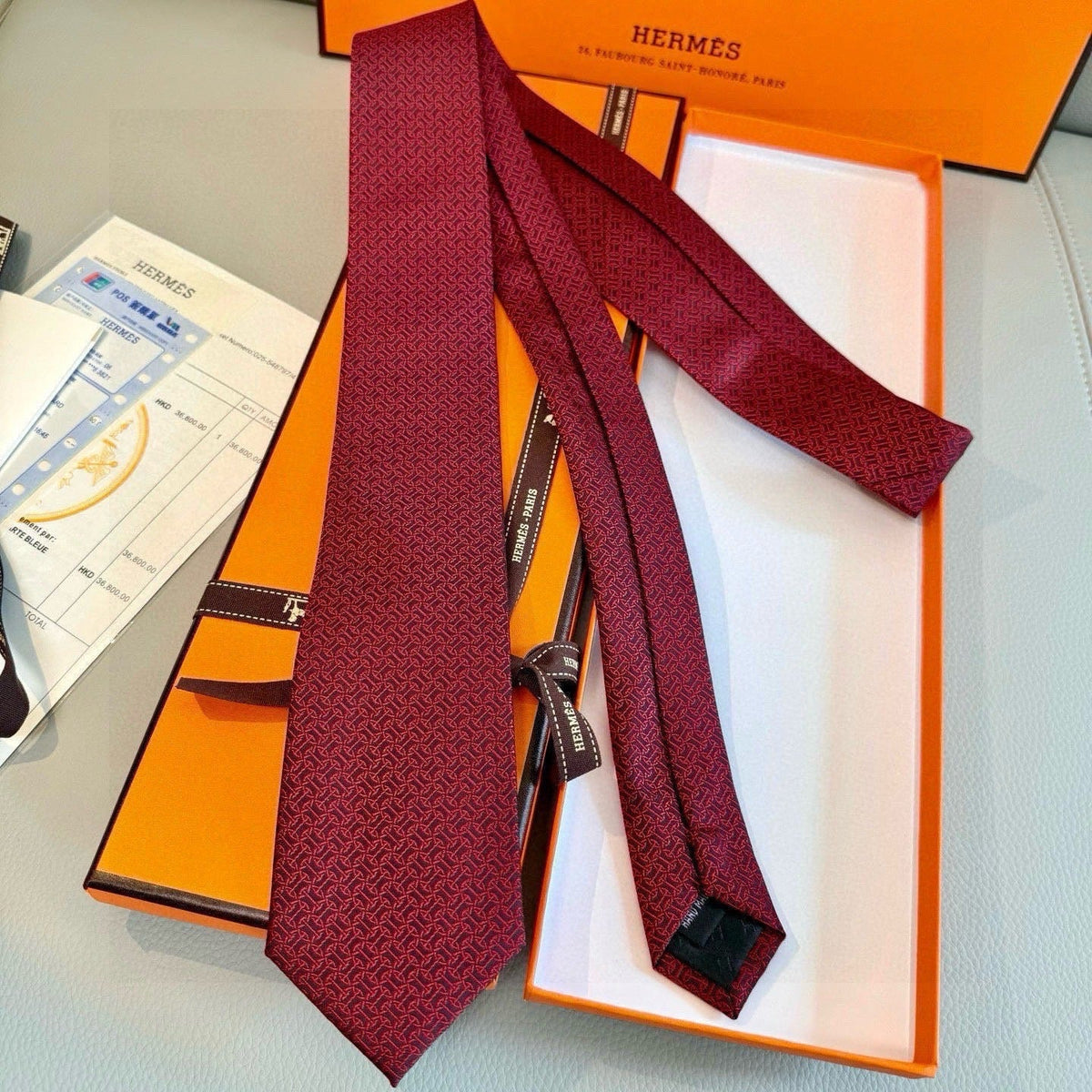 Handcrafted Jacquard Tie-3
